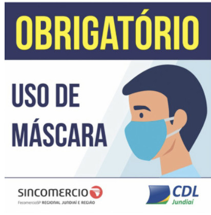 Sincomercio e CDL reforçam importância do uso da máscara
