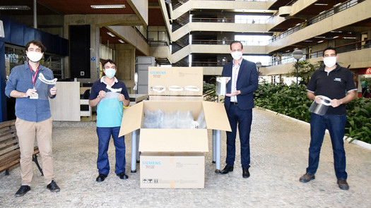 Siemens Brasil doa 800 protetores faciais